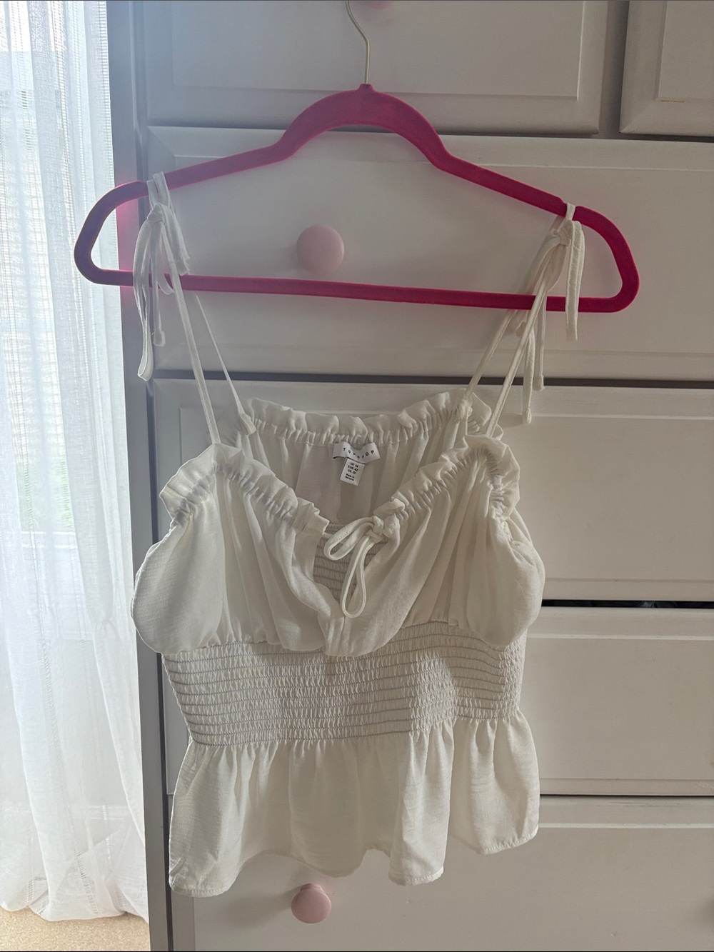 White Peplum Blouse
